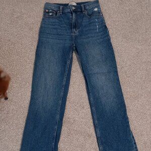 Abercrombie & Fitch the High 90's Straight Ultra High Rise Jeans